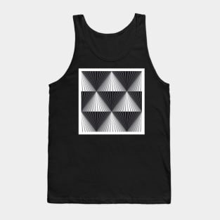 Black and White and Grey Diamonds Tank Top